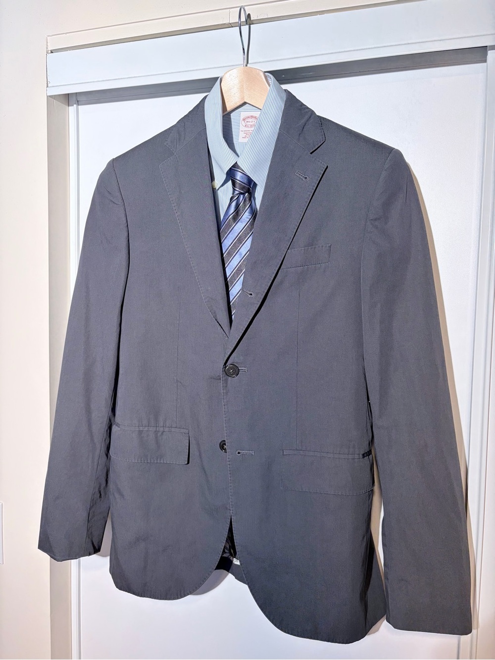 Club Monaco Cotton Sport Coat Blazer Men 36R Charcoal Ralph Lauren Era
